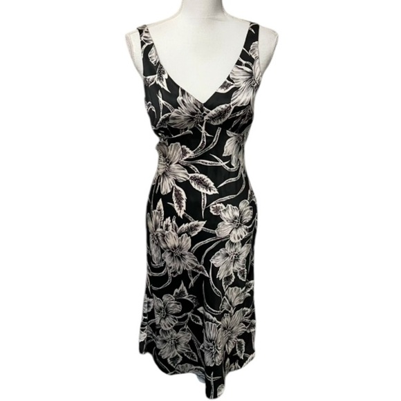 Vintage Betsey Johnson Dress Womens Small Silk Floral 90s Whimsigoth Romantic - Picture 2 of 12